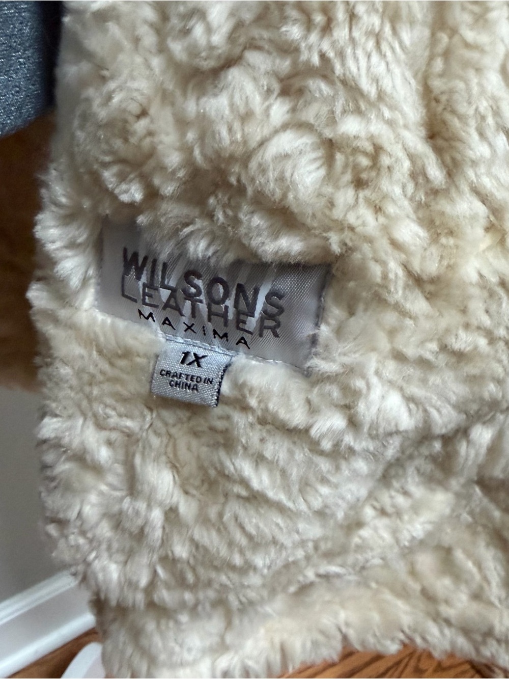 Penny Lane Wilsons Leather Coat Womens XL 1X Suede Faux Fur Boho Jacket VTG Y2K - Picture 8 of 11